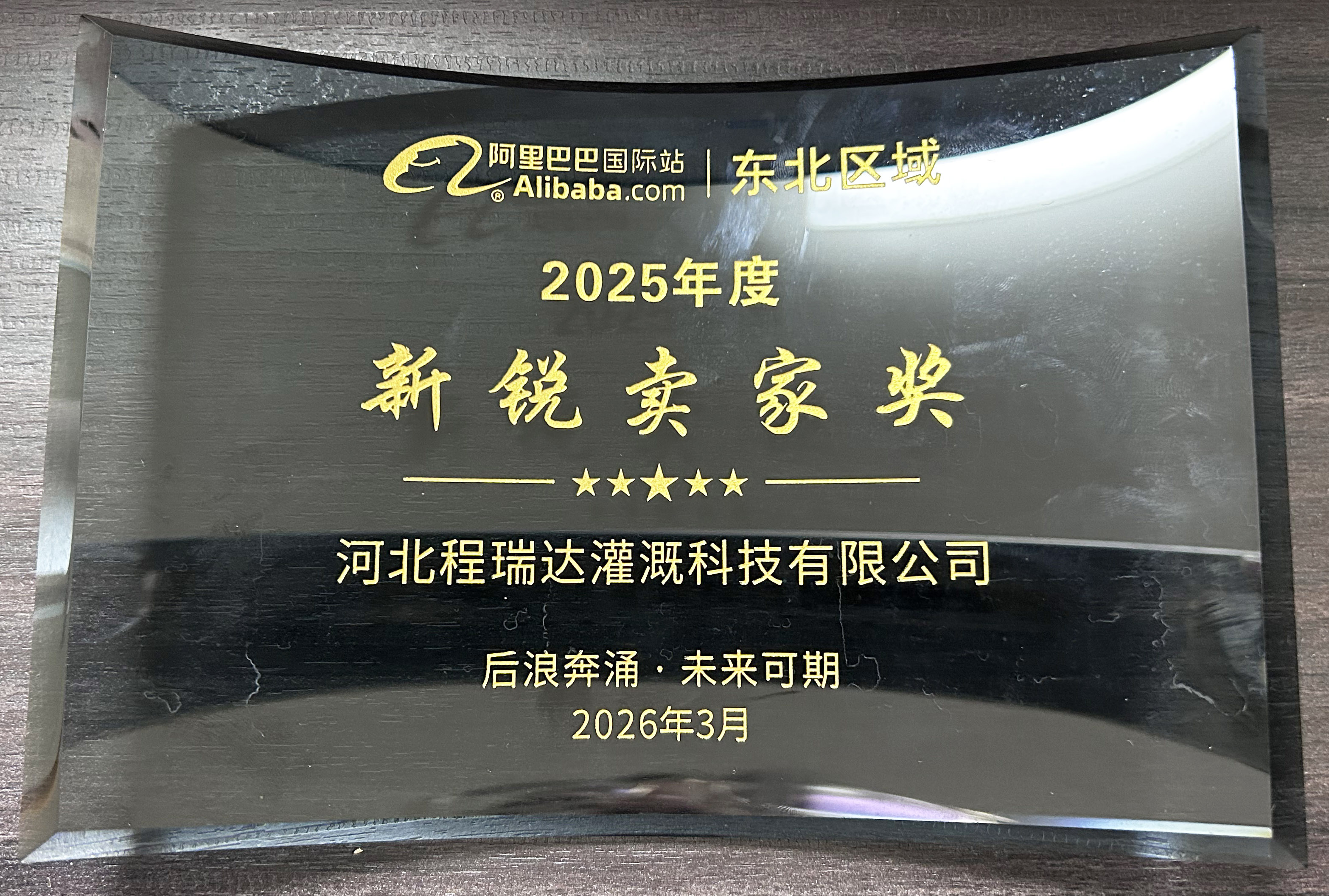 宝山程瑞达灌溉 | 荣获阿里国际站新锐卖家奖